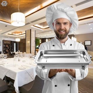 Foto 8 | Chafer Bufetera 3 Espacios Picool De Acero Inoxidable Para Chef Jm2212