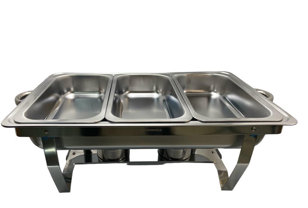 Foto 5 | Chafer Buffet Banquete Rectangular Acero Inoxidable Tercio