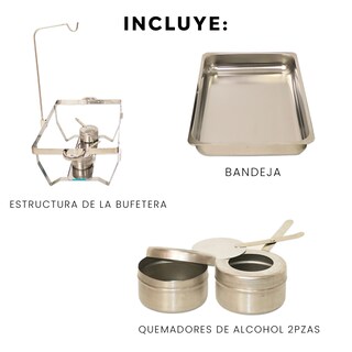Foto 5 | Bufetera Chafer Arcoshop 1 Espacio de Acero Inoxidable para Chef