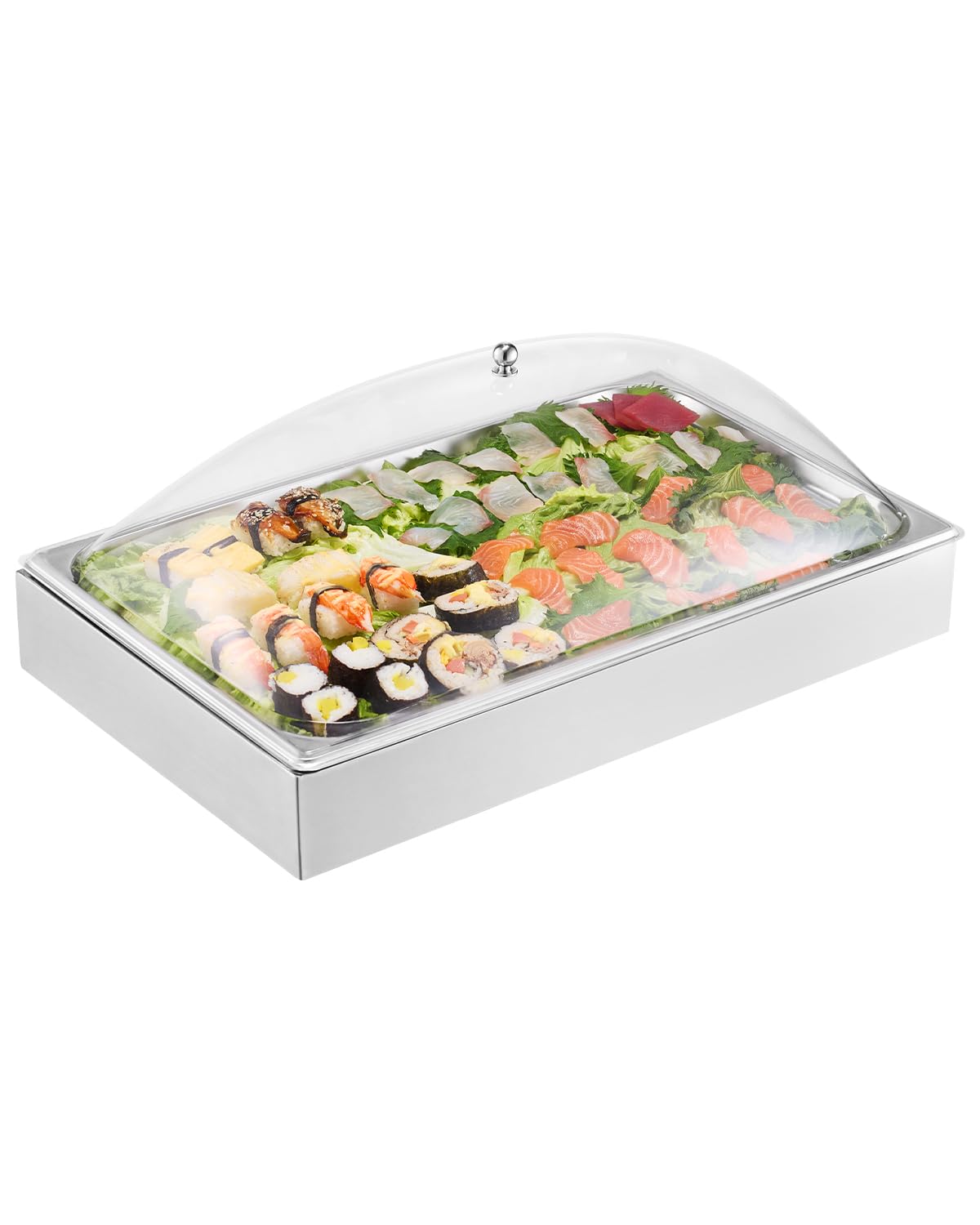 Foto 1 | Recipiente Expositor Para Servir Comida Vevor Con 3 Recipientes Para Hielo - Venta Internacional.