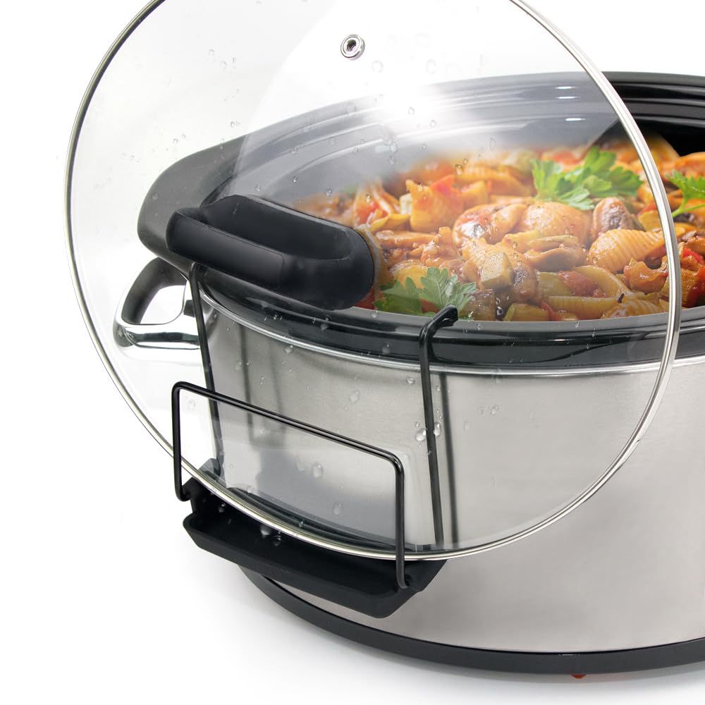 Foto 1 | Soporte Para Tapa De Olla De Cocción Lenta Sophico, Acero Inoxidable, Paquete De 2, Negro - Venta Internacional.