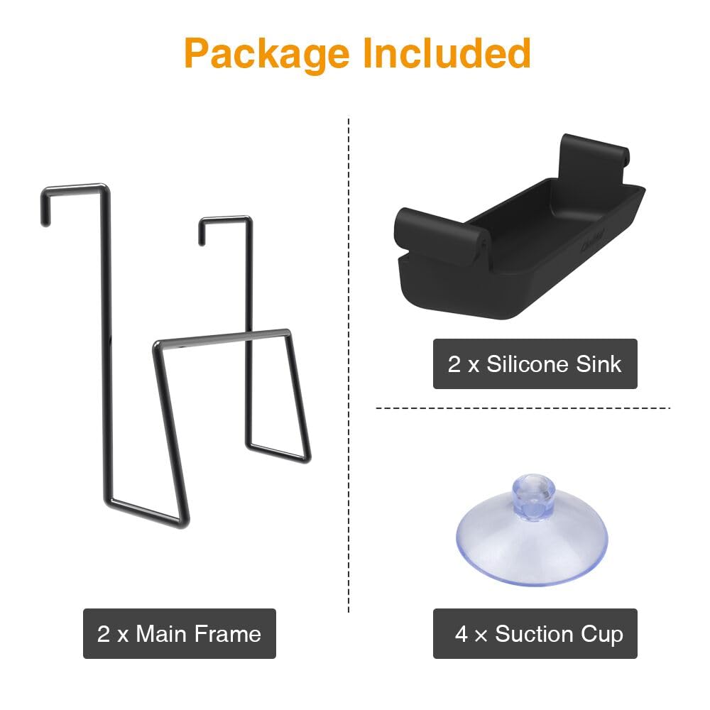 Foto 3 pulgar | Soporte Para Tapa De Olla De Cocción Lenta Sophico, Acero Inoxidable, Paquete De 2, Negro - Venta Internacional.