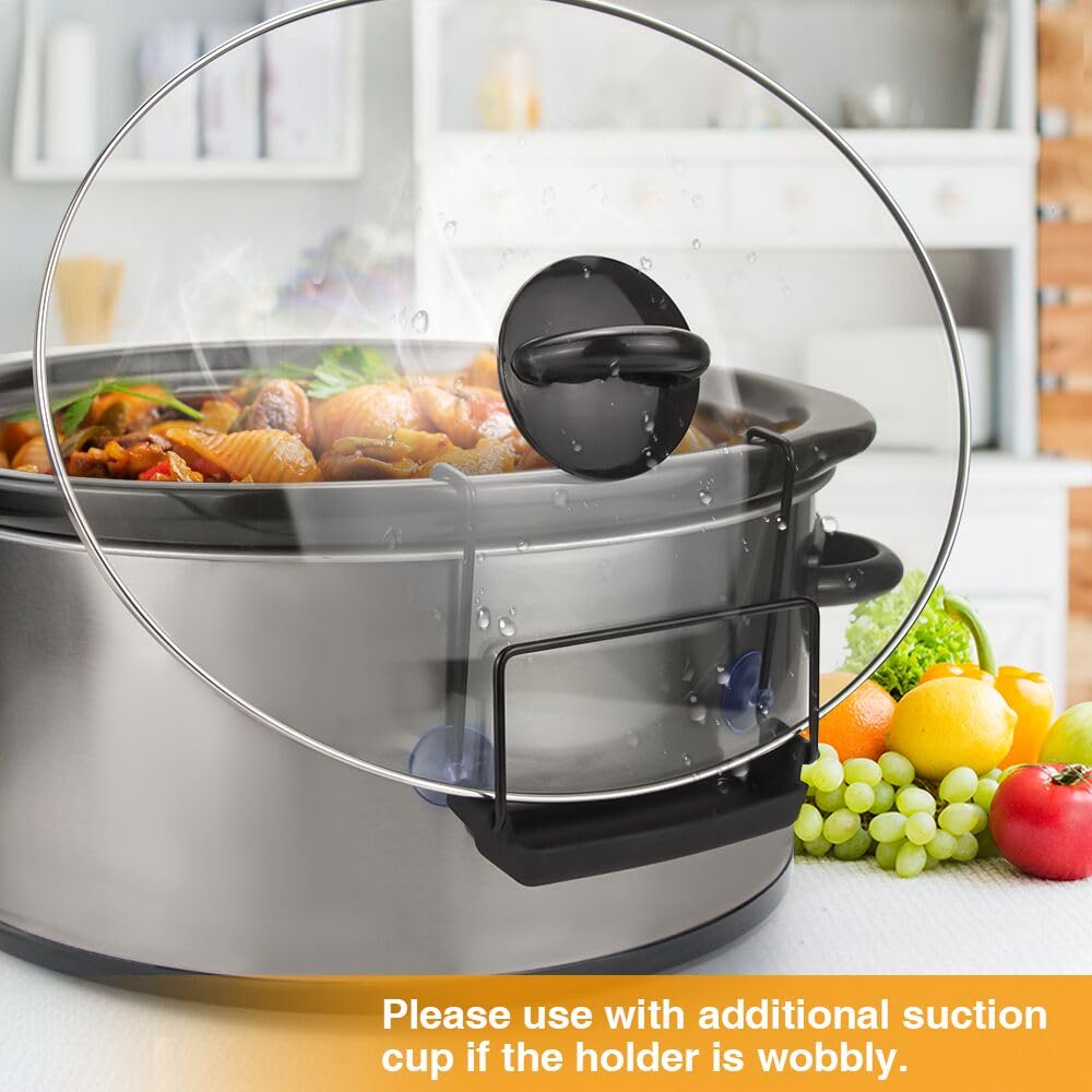 Foto 5 | Soporte Para Tapa De Olla De Cocción Lenta Sophico, Acero Inoxidable, Paquete De 2, Negro - Venta Internacional.