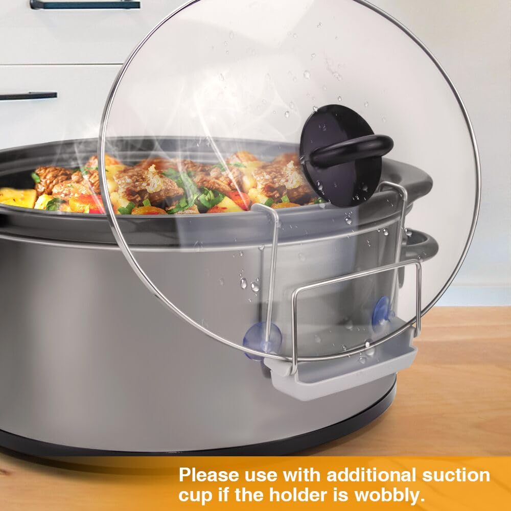 Foto 5 | Soporte Para Tapa De Olla De Cocción Lenta Sophico, Acero Inoxidable, Paquete De 2, Gris - Venta Internacional.
