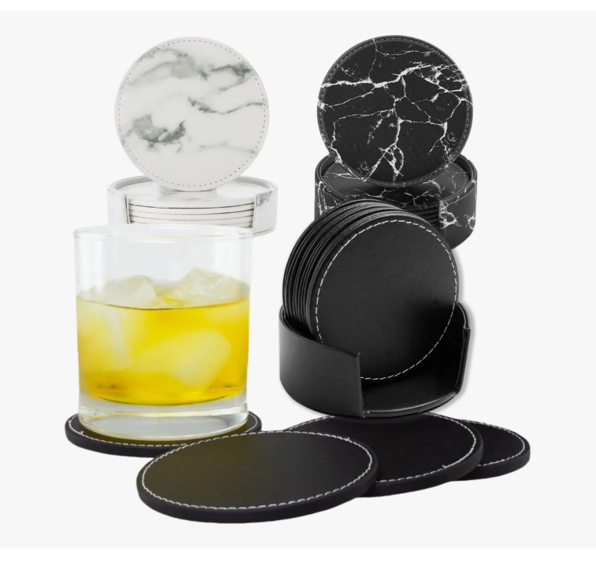 Foto 2 pulgar | Porta Xtellar Vasos Tazas Universal Mesa Moda Curpiel Elegantes 7pc