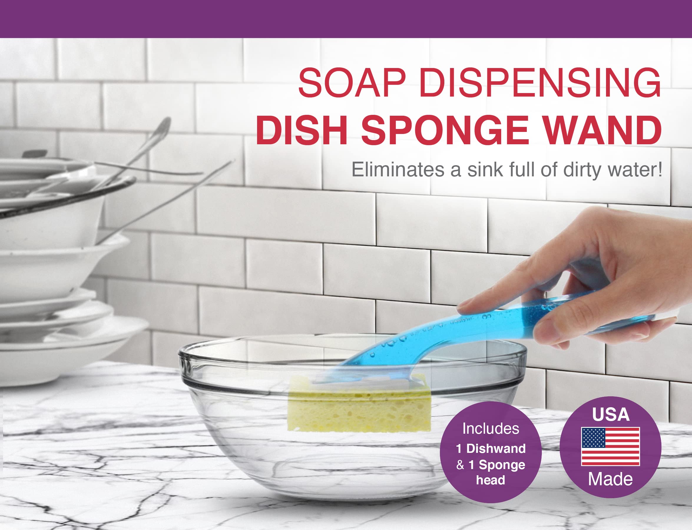 Foto 2 | Esponja Para Platos Con Mango Dispensador De Jabón Arrow Home Products - Venta Internacional.