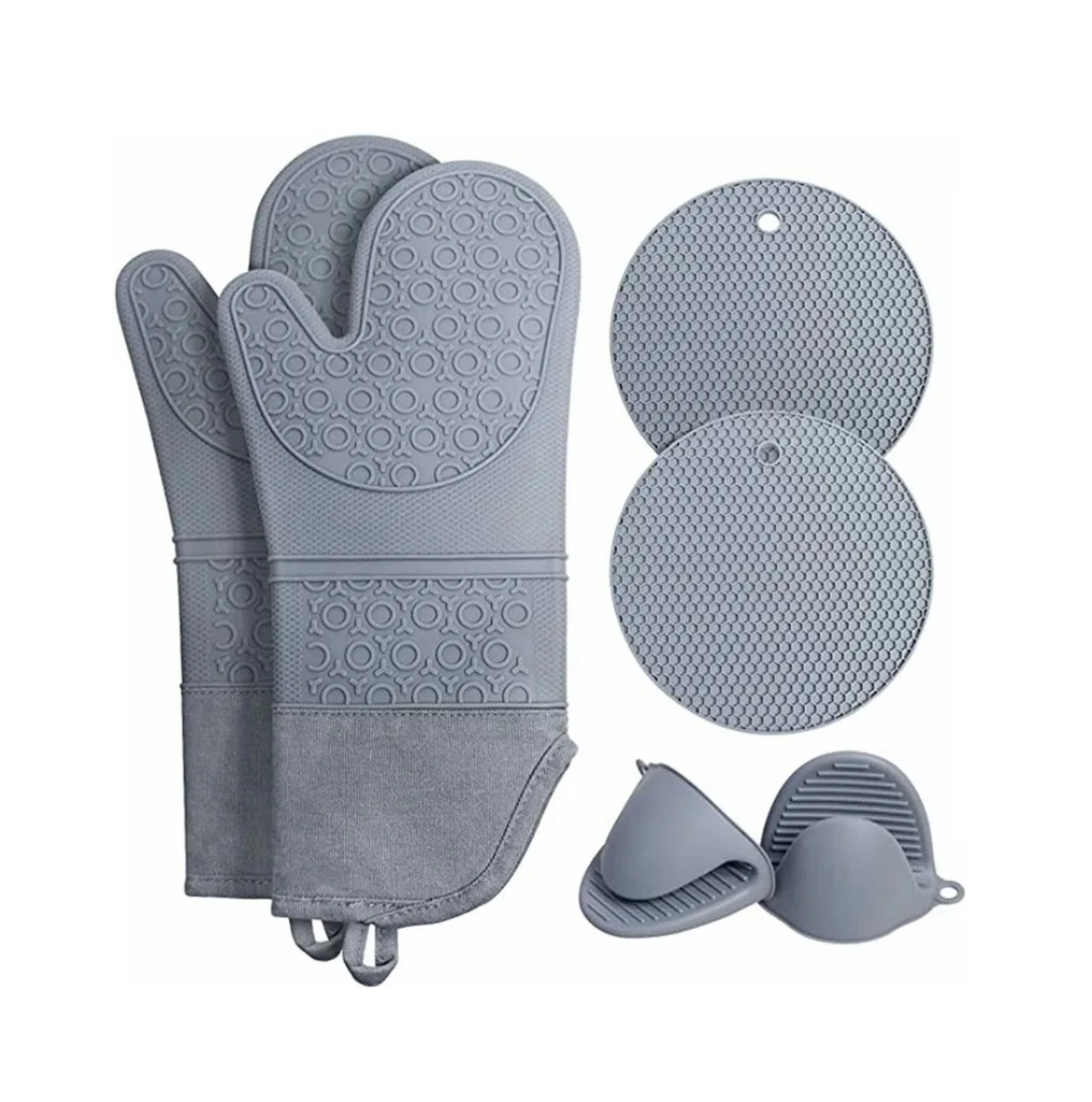 Guantes de Silicona Malubero color Gris 6 Piezas