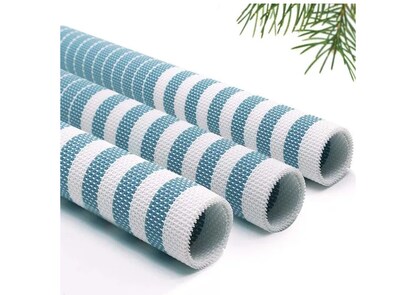 Foto 3 | Xtellar Set De 8 Manteles Individuales Antideslizantes, Envinados Y Altamente Duraderos, Diseño Elegante Azul Raya