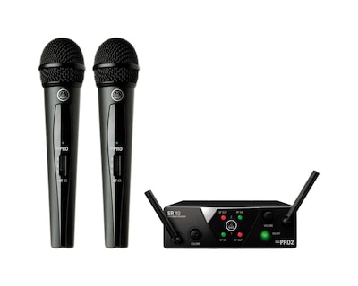 Foto 1 | Kit Inalámbrico de Micrófonos para Voz WMS40MINI2VOCAL SETBD ISM2/3 AKG color Negro