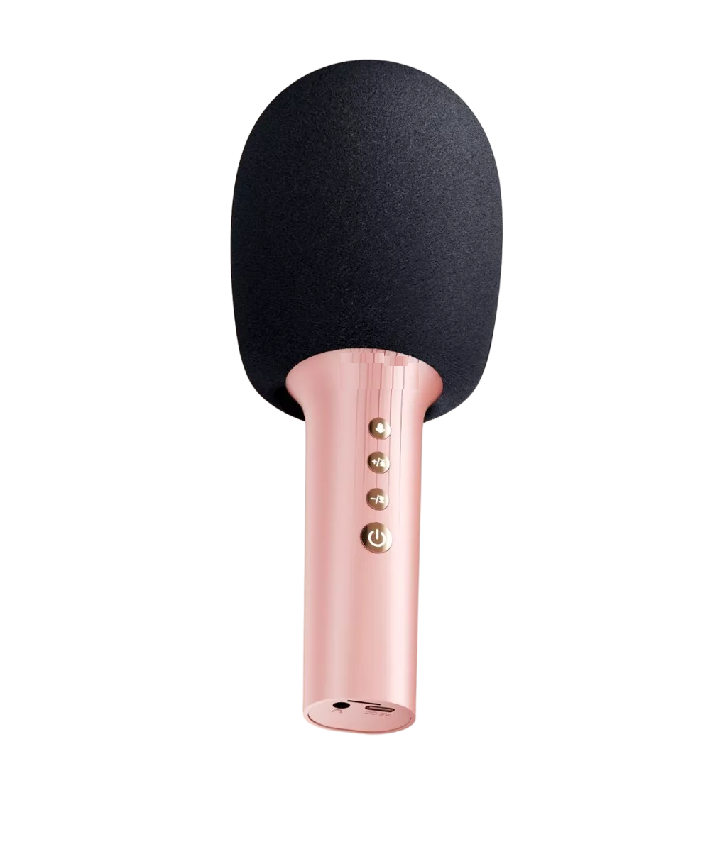 Foto 2 pulgar | Micrófono Inalámbrico de Karaoke Belug Rosa con Bluetooth y Bocina