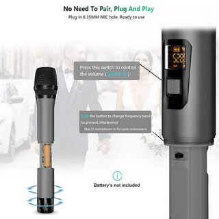 Foto 5 | Venta Internacional - Micrófono De Mano Inalámbrico Uhf