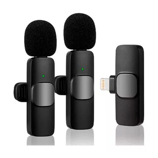 Foto 1 | Set De 2 Micrófonos Inalámbricos Lavalier Para Iphone - Venta Internacional.