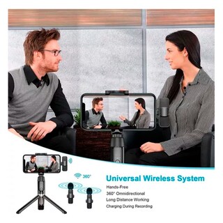 Foto 3 | Set De 2 Micrófonos Inalámbricos Lavalier Para Iphone - Venta Internacional.