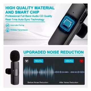 Foto 6 | Set De 2 Micrófonos Inalámbricos Lavalier Para Iphone - Venta Internacional.