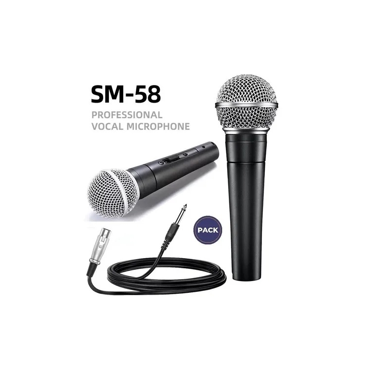 Micrófono Para Karaoke Sm-58 Con Cable De 5 M - Venta Internacional.