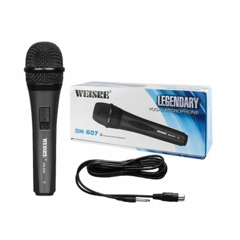 Micrófono Weiser Karaoke Professional Vocal Con Cable De 3 M - Venta Internacional.