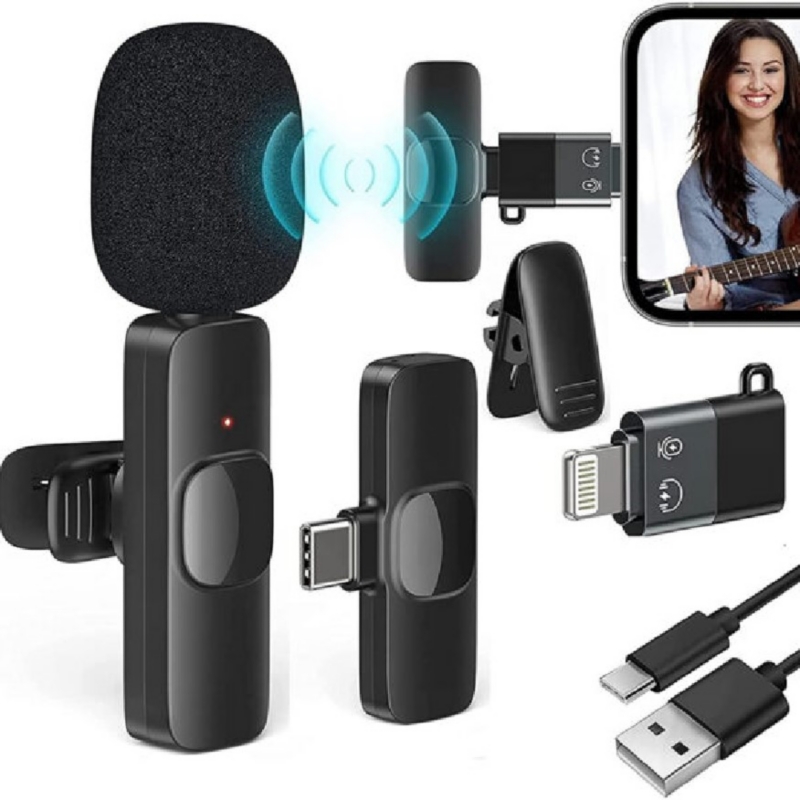 Foto 3 pulgar | Micrófono Inalámbrico K8 Para Iphone/android Tipo C - Venta Internacional.