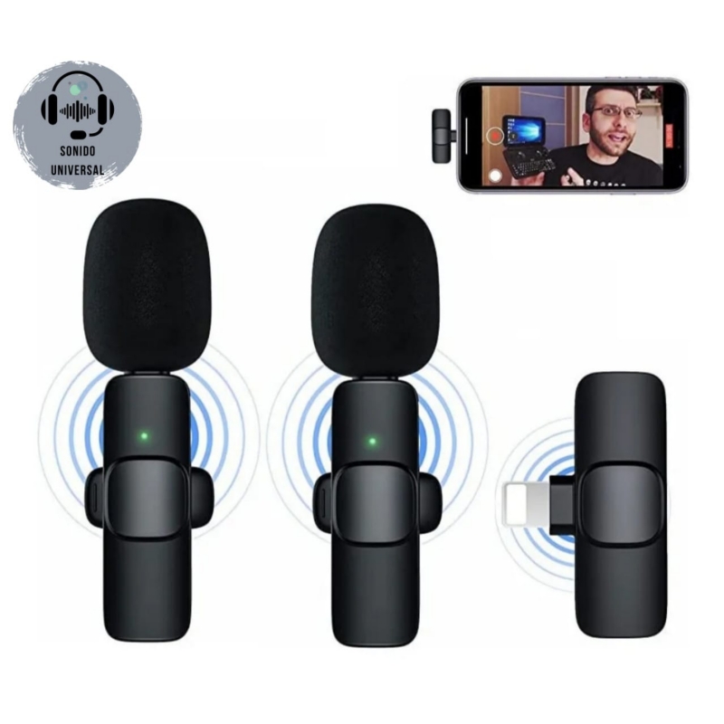 Micrófono Doble Lavalier Para Ios Iphone Ipad - Venta Internacional.