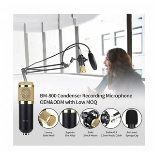 Foto 4 | Kit De Estudio Con Brazo De Soporte Para Micrófono De Condensador - Venta Internacional.