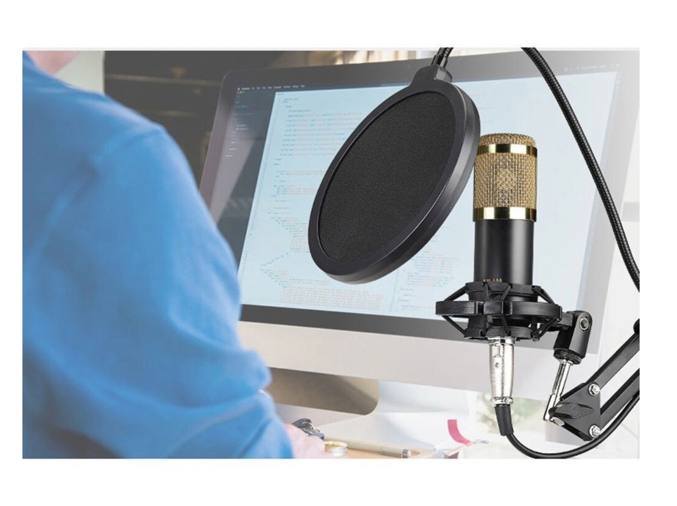 Foto 5 | Kit de Micrófono con Soporte-Venta Internacional