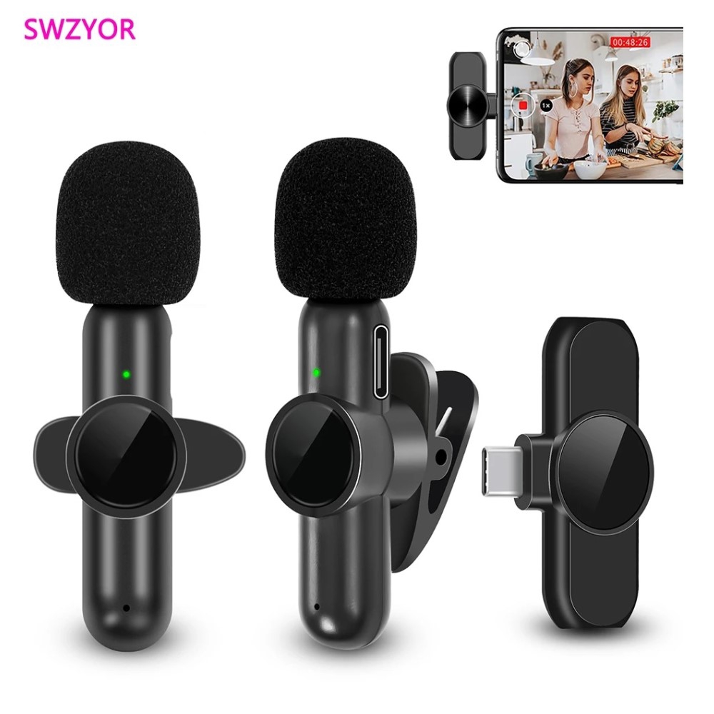Foto 4 pulgar | Micrófono Inalámbrico de Solapa Lavalier Tipo C para Teléfono Celular - Venta Internacional