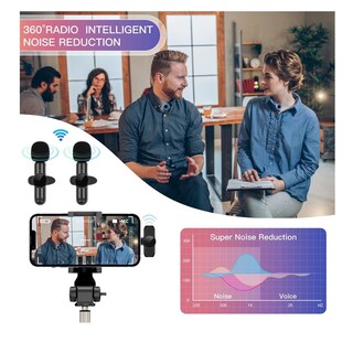 Foto 5 | Micrófono Inalámbrico de Solapa Lavalier Tipo C para Teléfono Celular - Venta Internacional