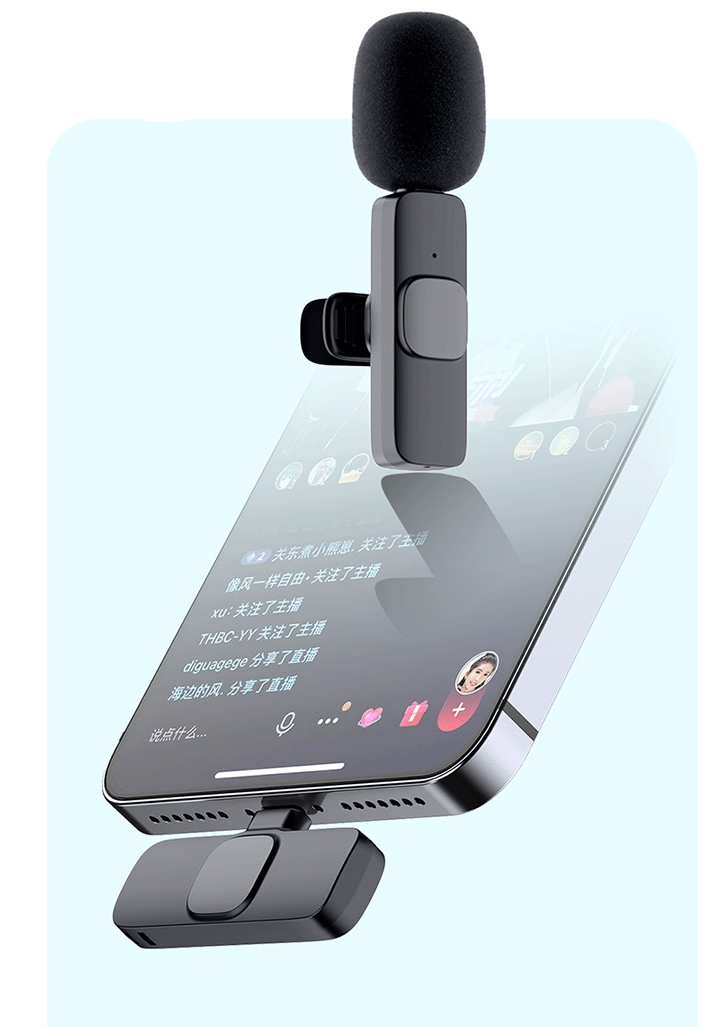 Foto 8 pulgar | Micrófono Inalámbrico de Solapa Lavalier Tipo C para Teléfono Celular - Venta Internacional