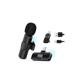 Foto 1 | Micrófono Inalámbrico de Solapa Lavalier Tipo C K8 para Smartphone - Venta Internacional