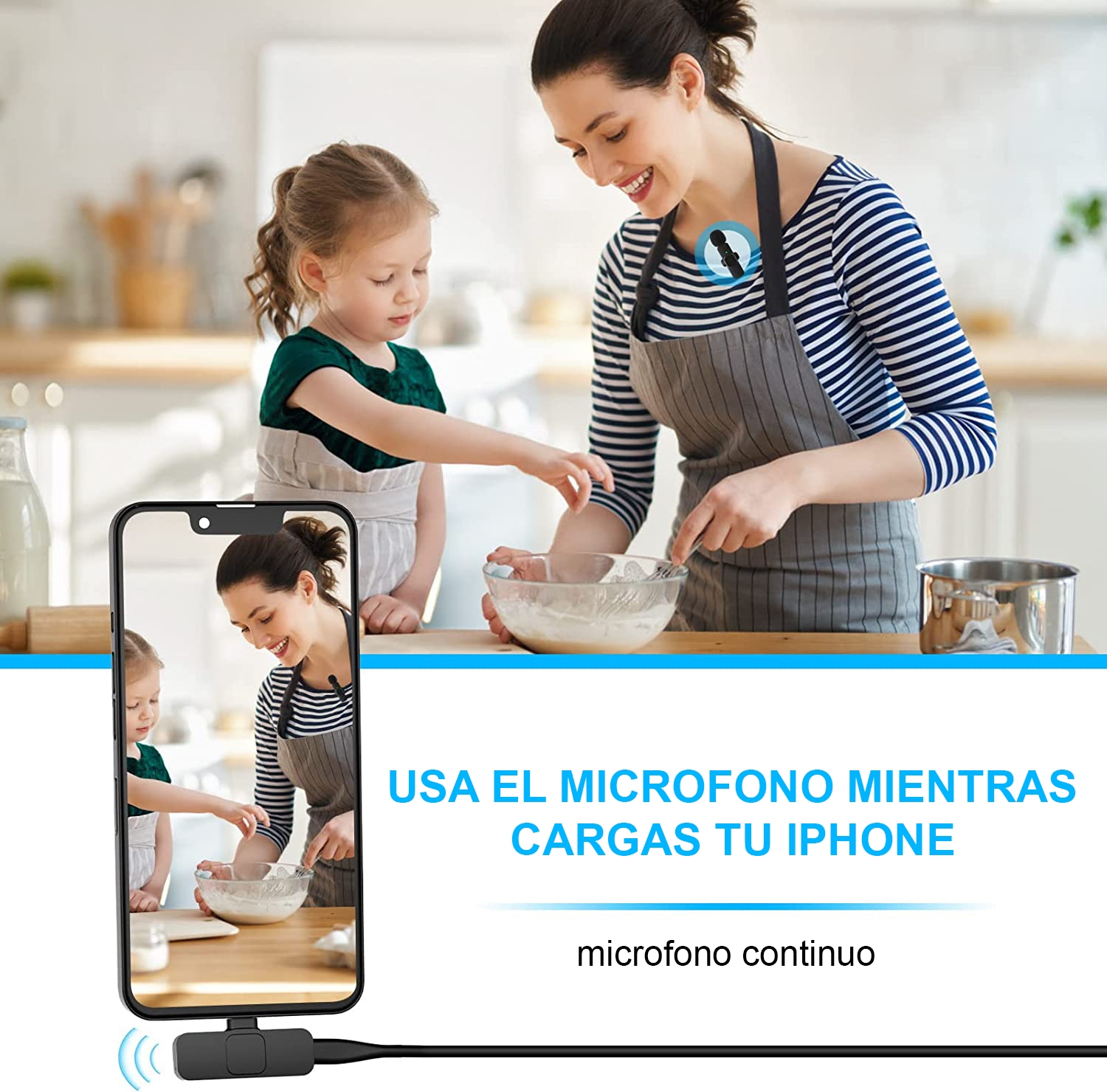 Foto 4 pulgar | Micrófono Inalámbrico para Android Lavalier Micrófono Usb C- Venta Internacional