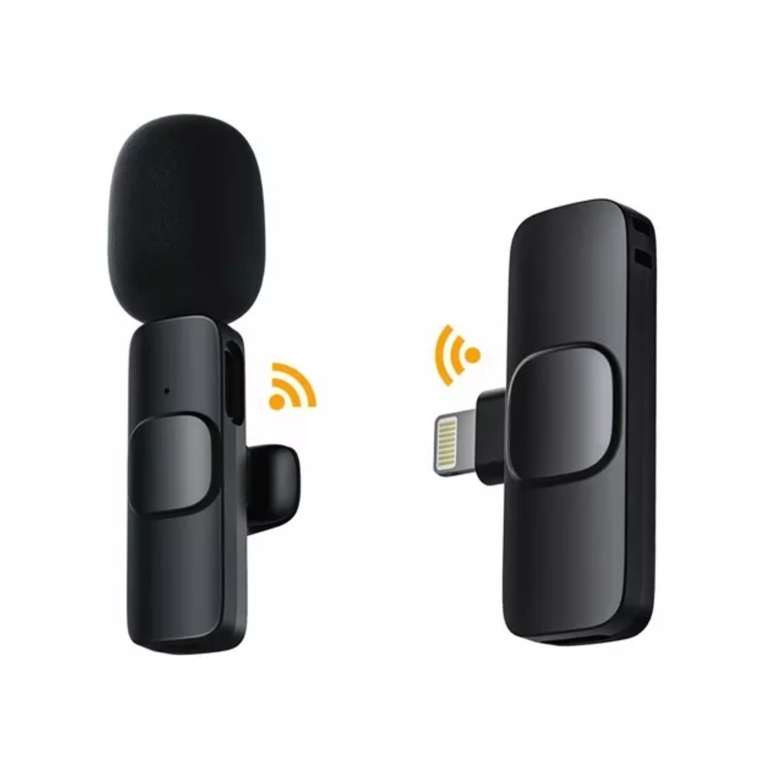 Foto 2 pulgar | Micrófono Inalámbrico de Solapa Lavalier Negro para iPhone - Venta Internacional