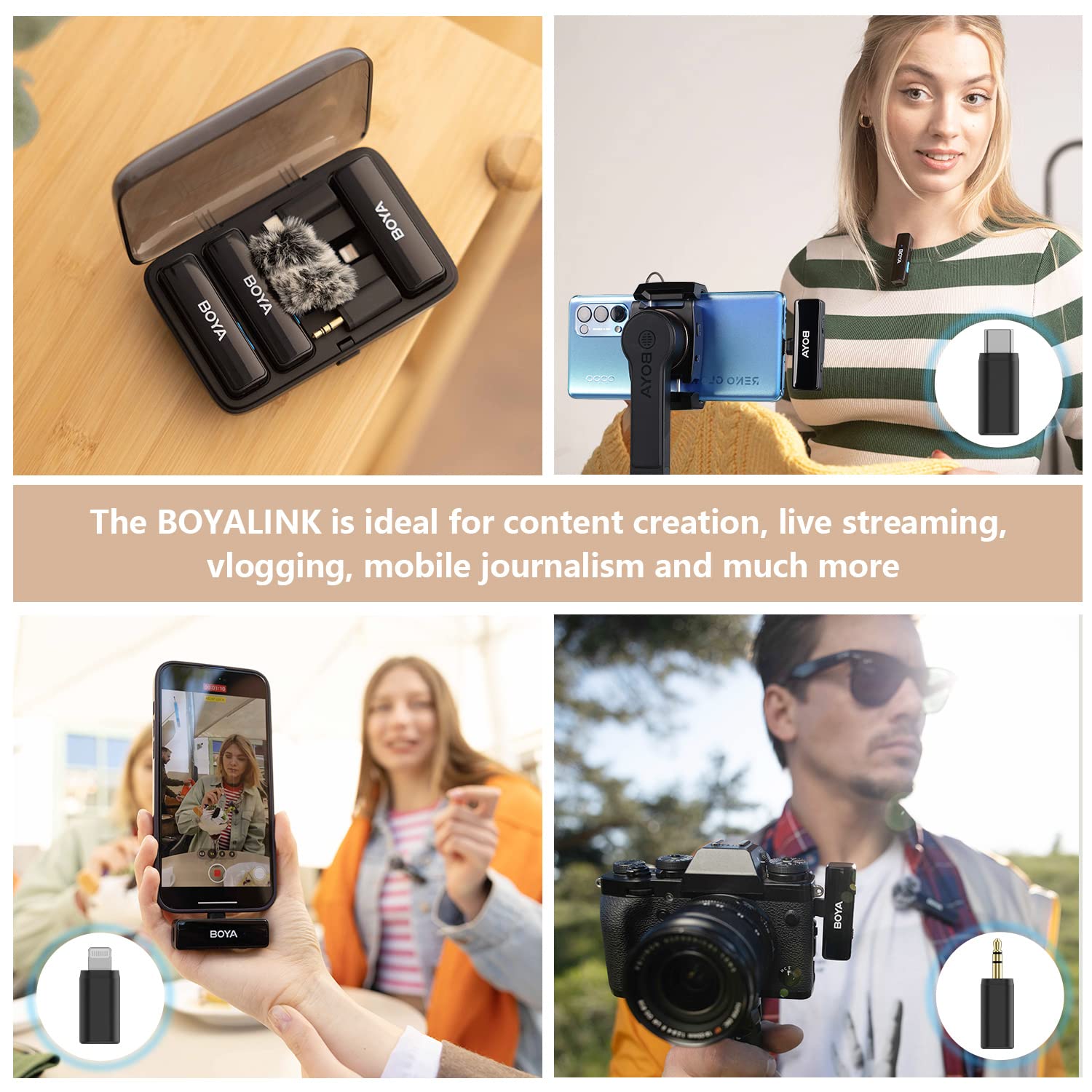 Foto 2 | Micrófono Lavalier Inalámbrico Boya Boyalink Para Iphone y Android - Venta Internacional