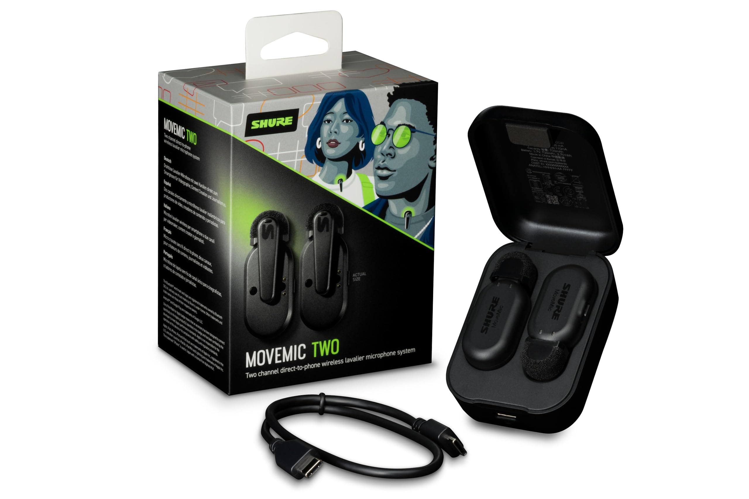 Foto 3 pulgar | Micrófonos Lavalier Inalámbricos Shure Movemic Two Para Iphone Y Android - Venta Internacional.