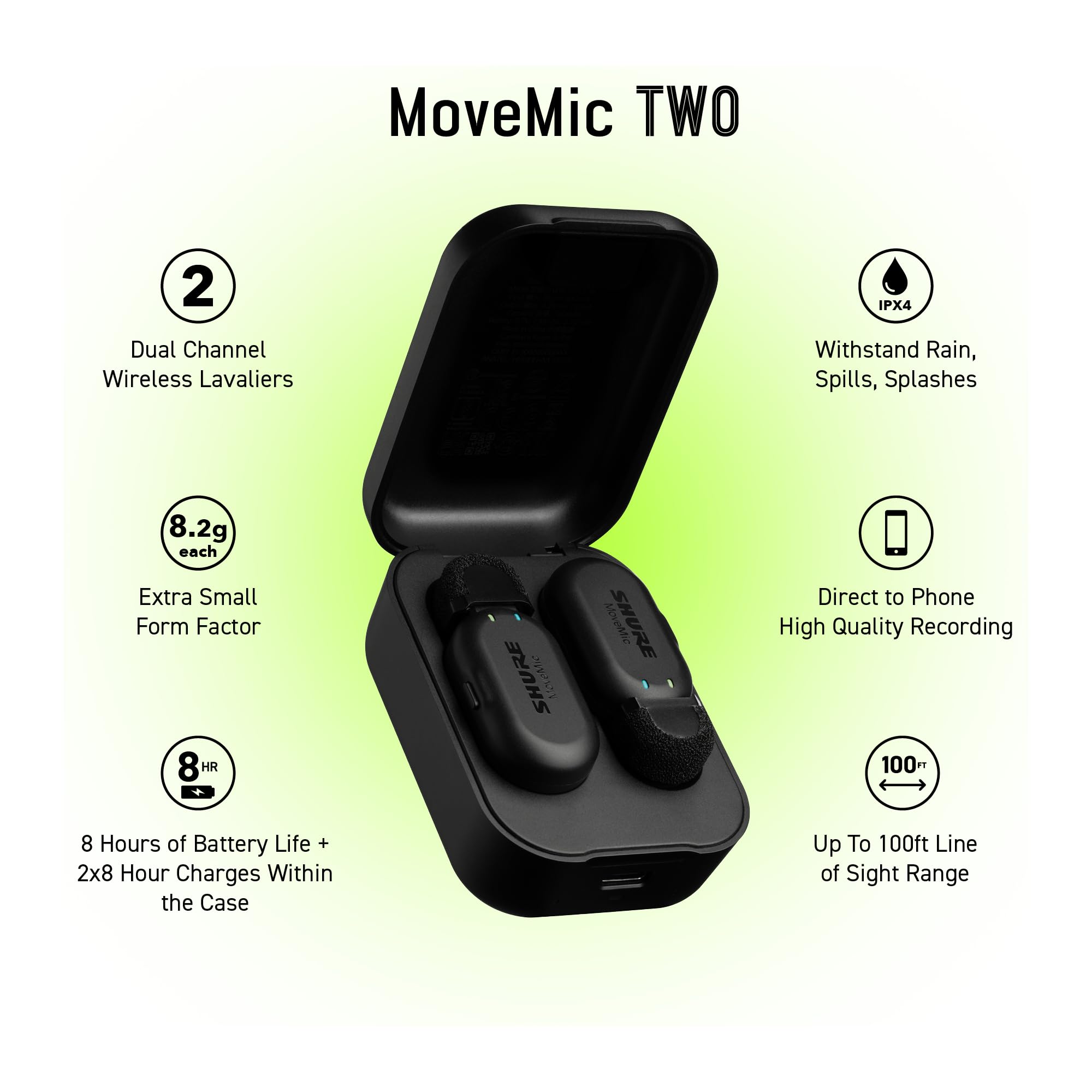 Foto 5 pulgar | Micrófonos Lavalier Inalámbricos Shure Movemic Two Para Iphone Y Android - Venta Internacional.