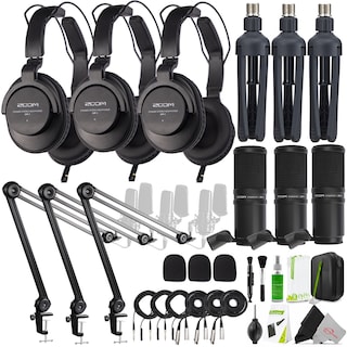 Foto 1 | Paquete De Micrófonos Para Podcasts Zoom Zdm-1 Con Soporte Para Micrófono 3x - Venta Internacional.