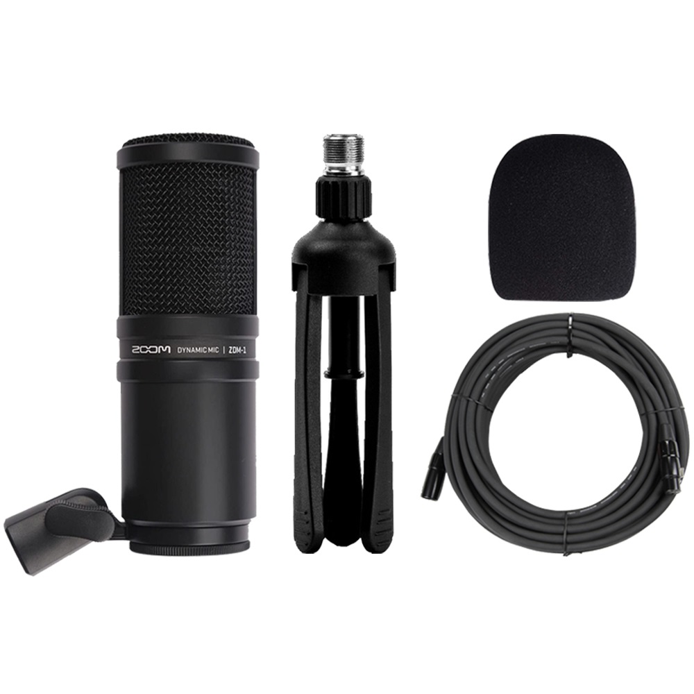 Foto 1 | Micrófono Zoom Zdm-1 Dynamic + Soporte Para Trípode + Cable - Venta Internacional.