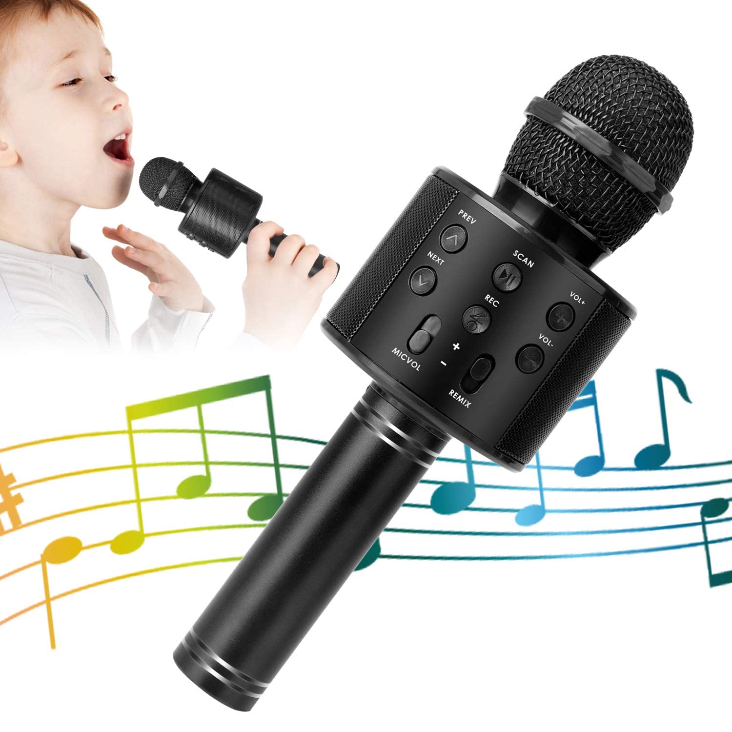 Micrófono Inalámbrico Bluetooth Para Karaoke Kidwill 5 En 1 Para Niños - Venta Internacional.