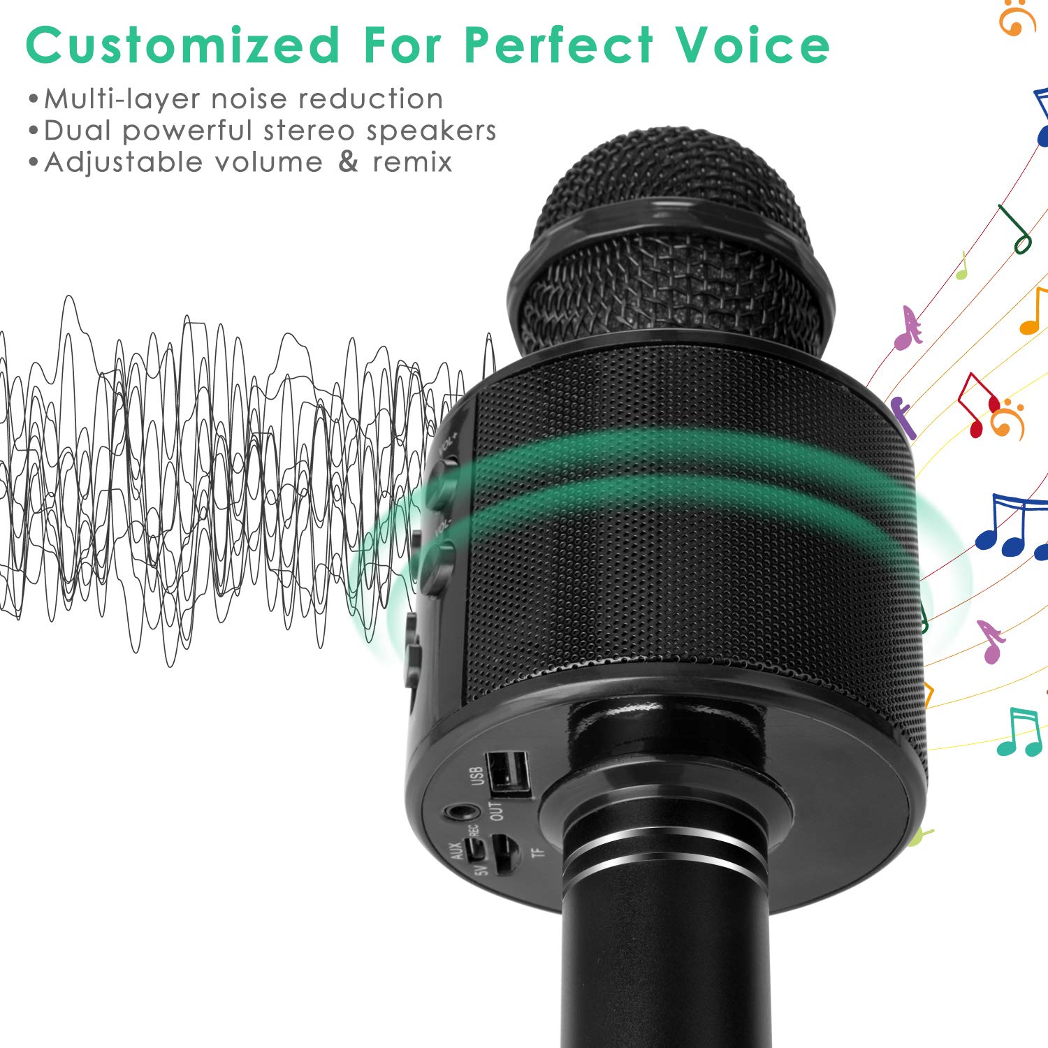 Foto 3 pulgar | Micrófono Inalámbrico Bluetooth Para Karaoke Kidwill 5 En 1 Para Niños - Venta Internacional.