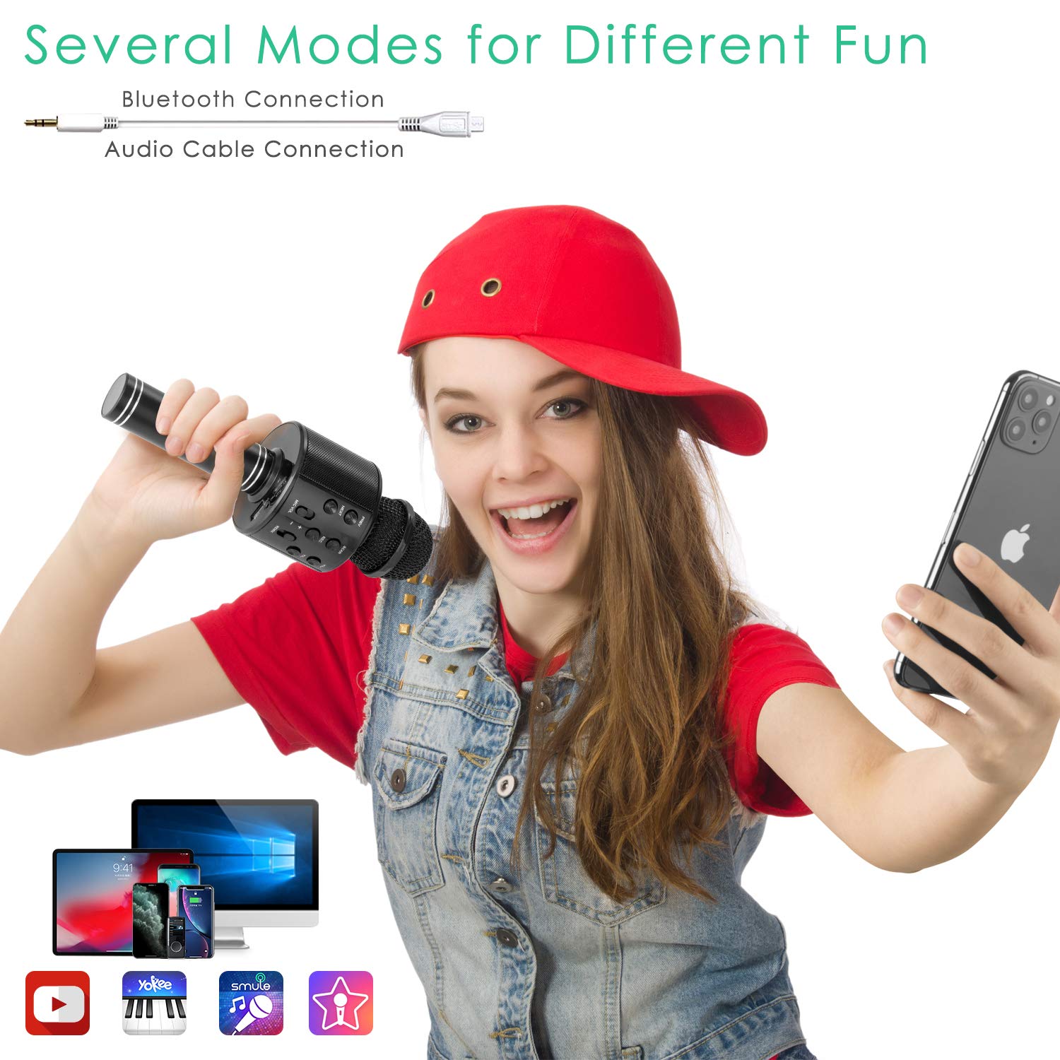 Foto 5 pulgar | Micrófono Inalámbrico Bluetooth Para Karaoke Kidwill 5 En 1 Para Niños - Venta Internacional.