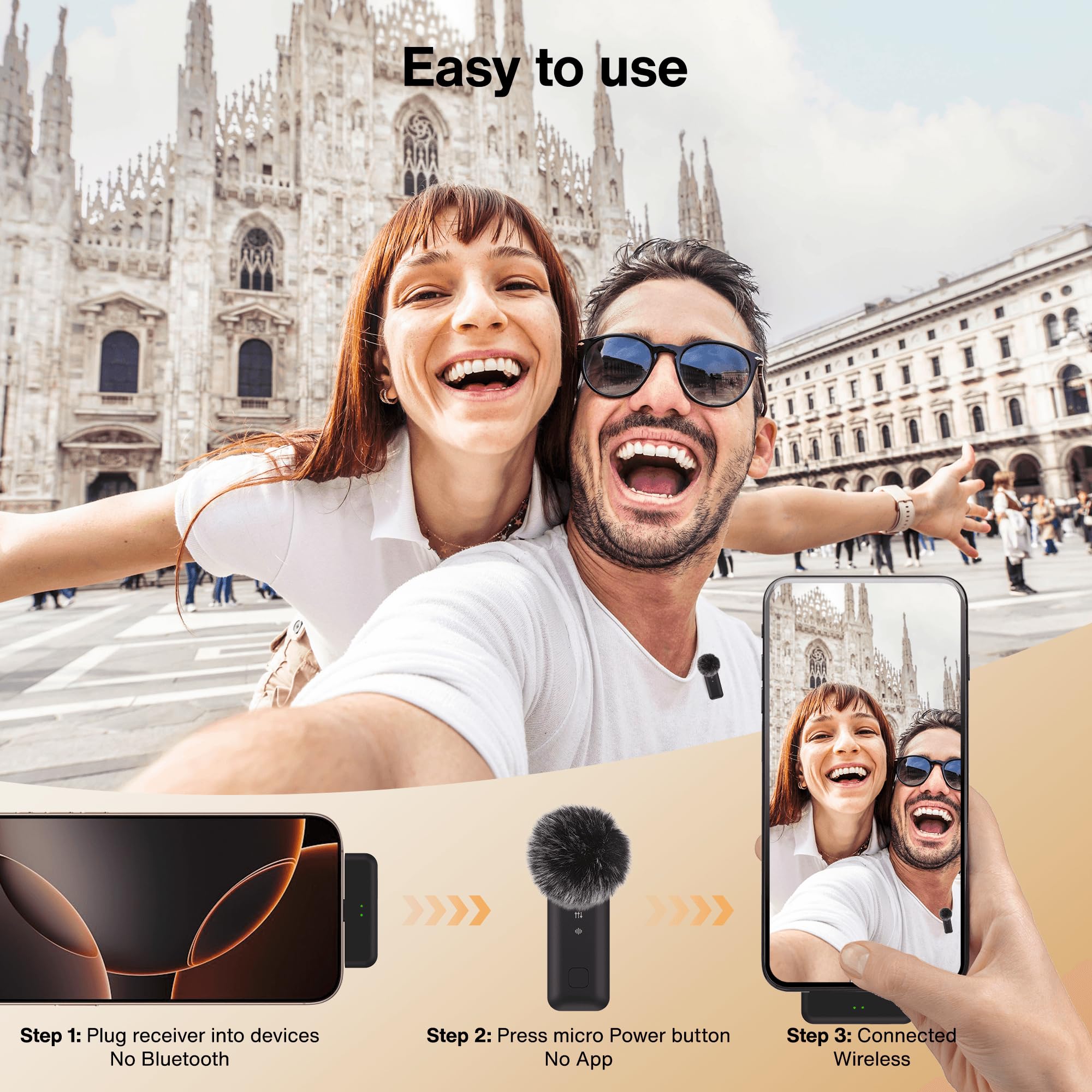 Foto 2 | Micrófono Inalámbrico Lavalier Ivanky Para Iphone - 2 Piezas - Venta Internacional.