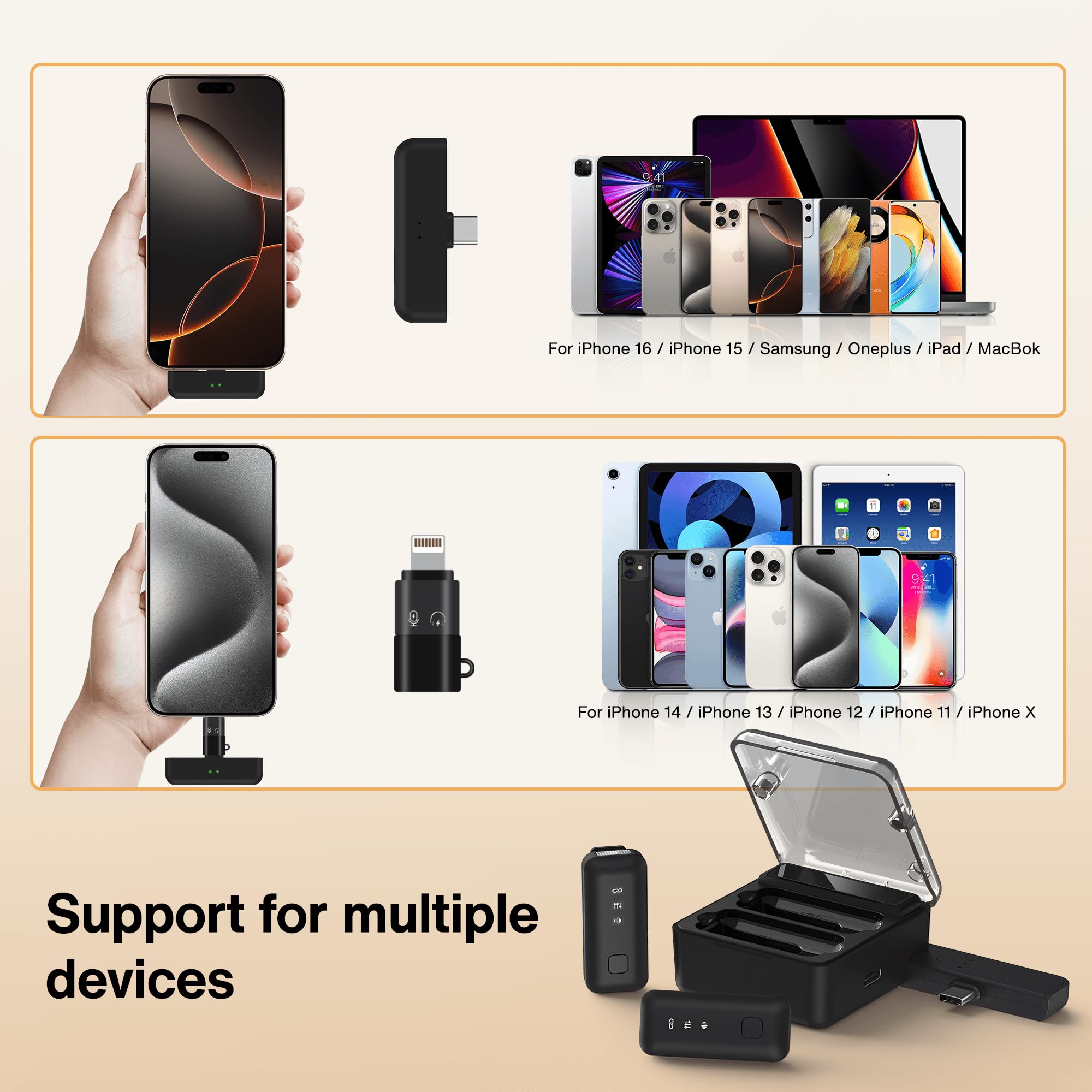 Foto 7 pulgar | Micrófono Inalámbrico Lavalier Ivanky Para Iphone - 2 Piezas - Venta Internacional.