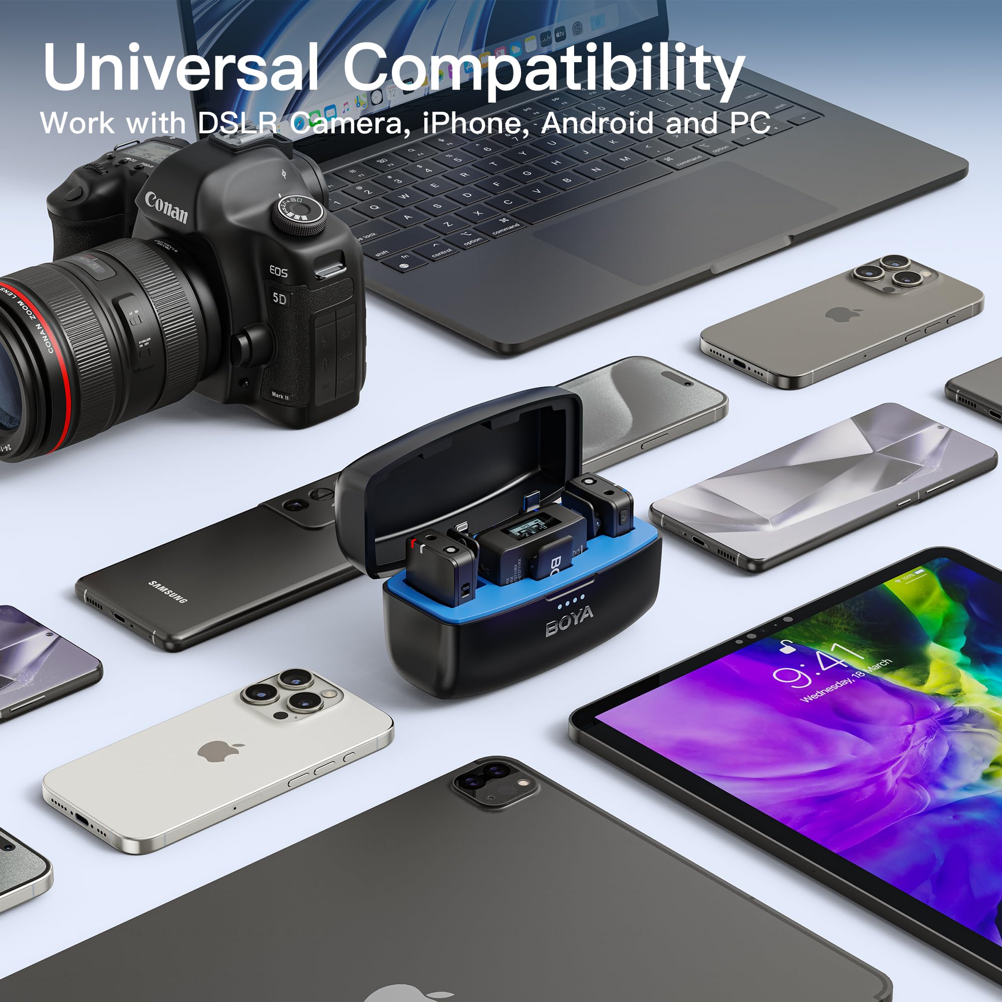 Foto 6 | Micrófono Lavalier Inalámbrico Boyamic Para Iphone/android - Venta Internacional.