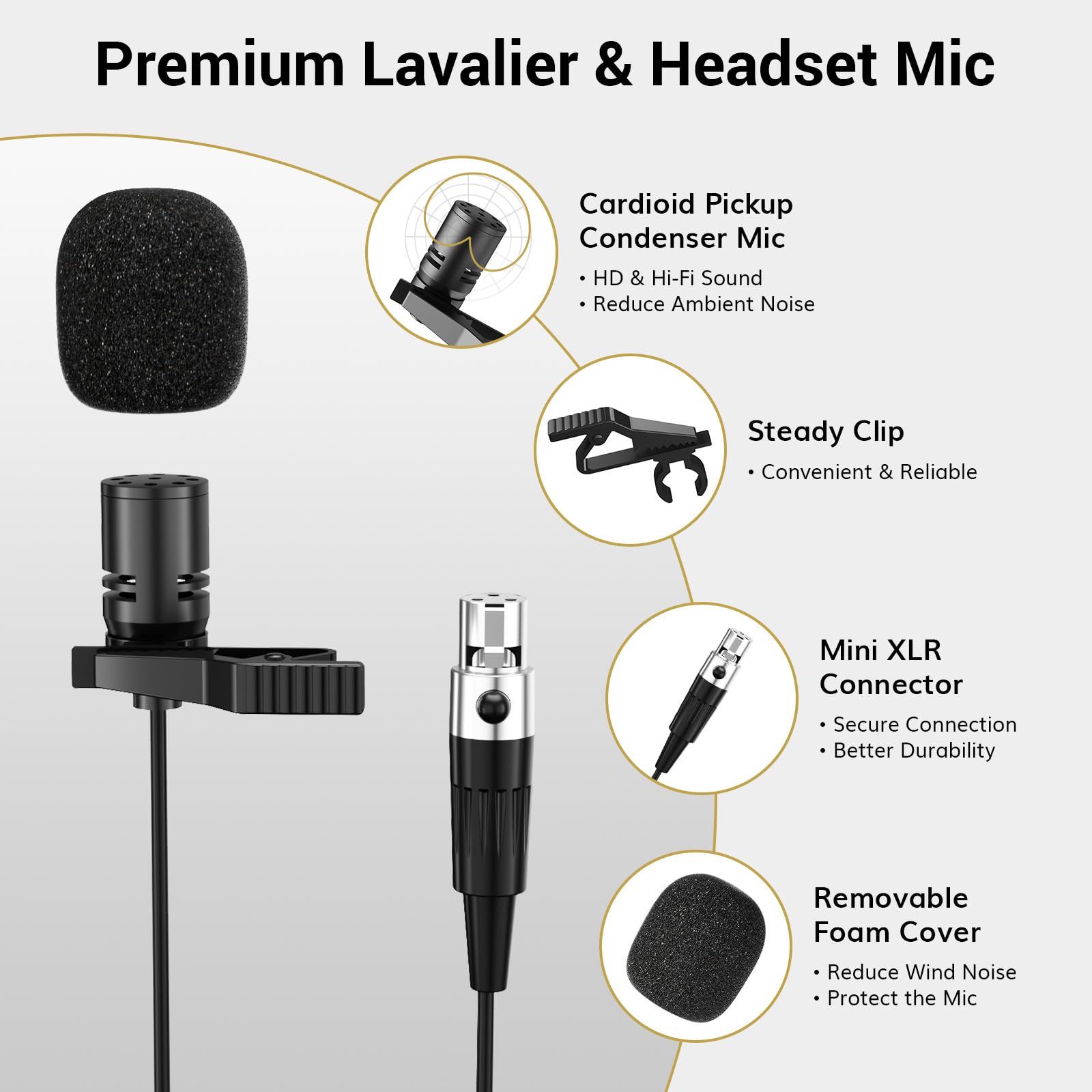 Foto 6 pulgar | Sistema De Micrófonos Inalámbricos Tonor Uhf Con Auriculares/lavalier - Venta Internacional.