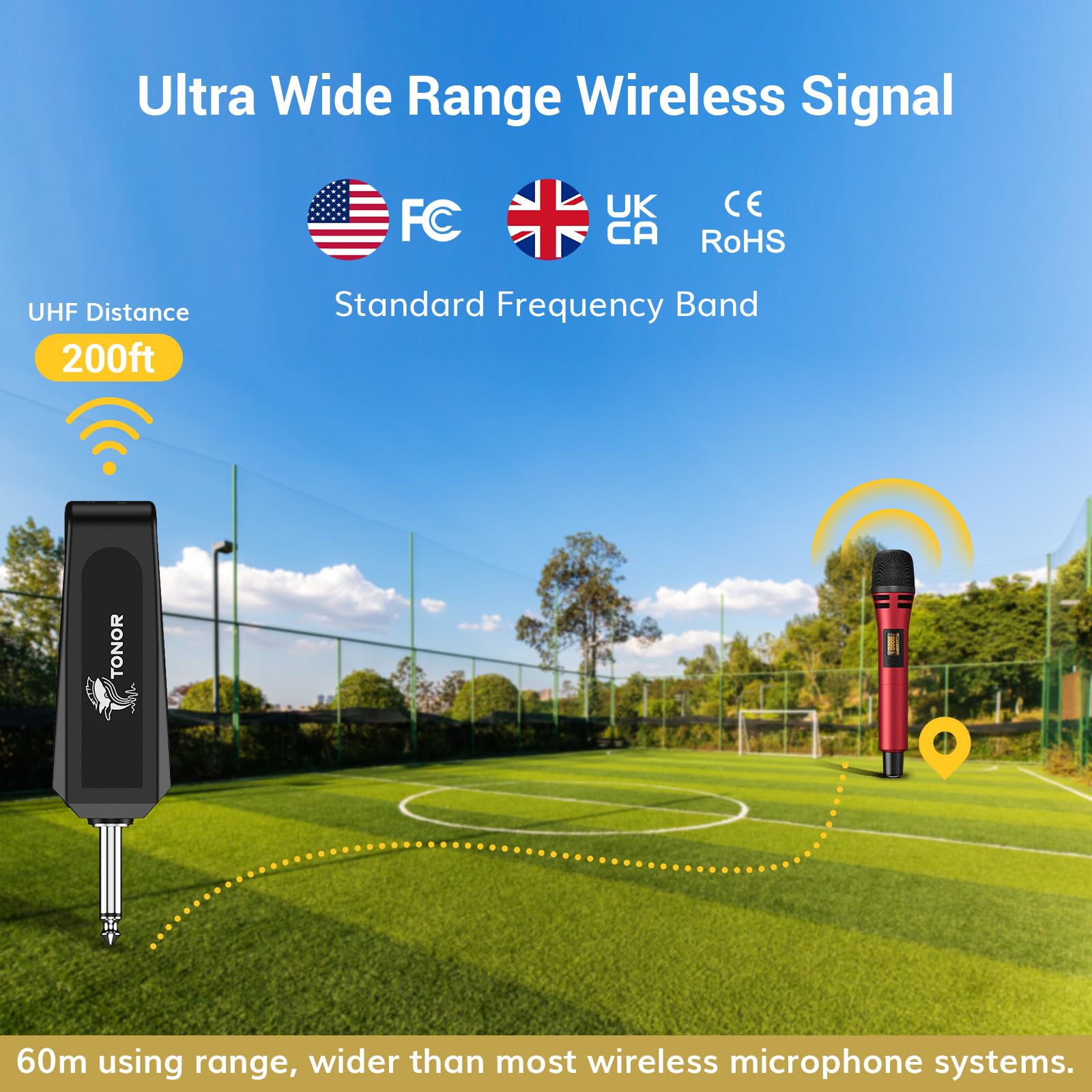 Foto 4 pulgar | Micrófono Inalámbrico Tonor Uhf Dual Karaoke Micrófonos Tw320 - Venta Internacional.