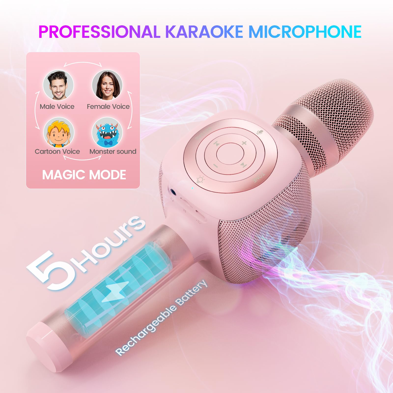 Foto 4 pulgar | Micrófono De Karaoke Bopmen Star10 Inalámbrico Bluetooth 5.2 - Venta Internacional.