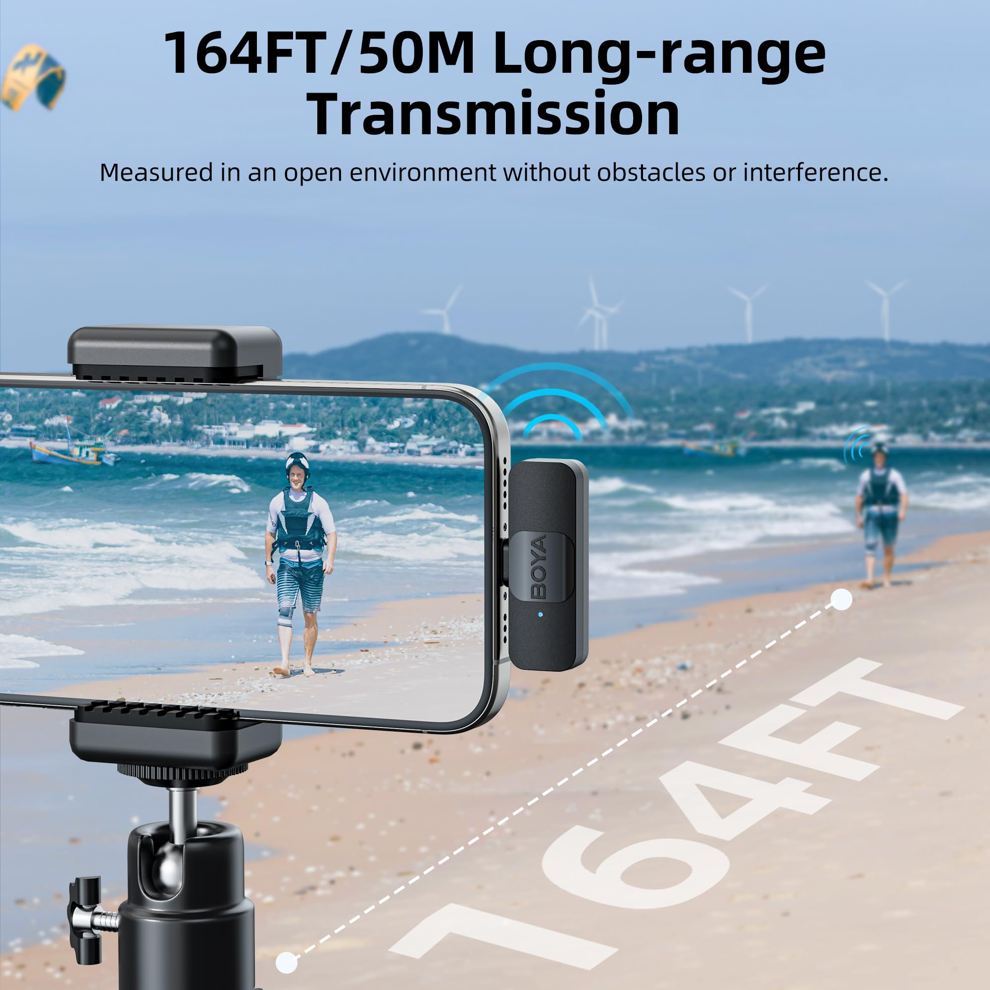 Foto 4 | Micrófono Lavalier Inalámbrico Boya Para Iphone Ipad Phone - Venta Internacional.