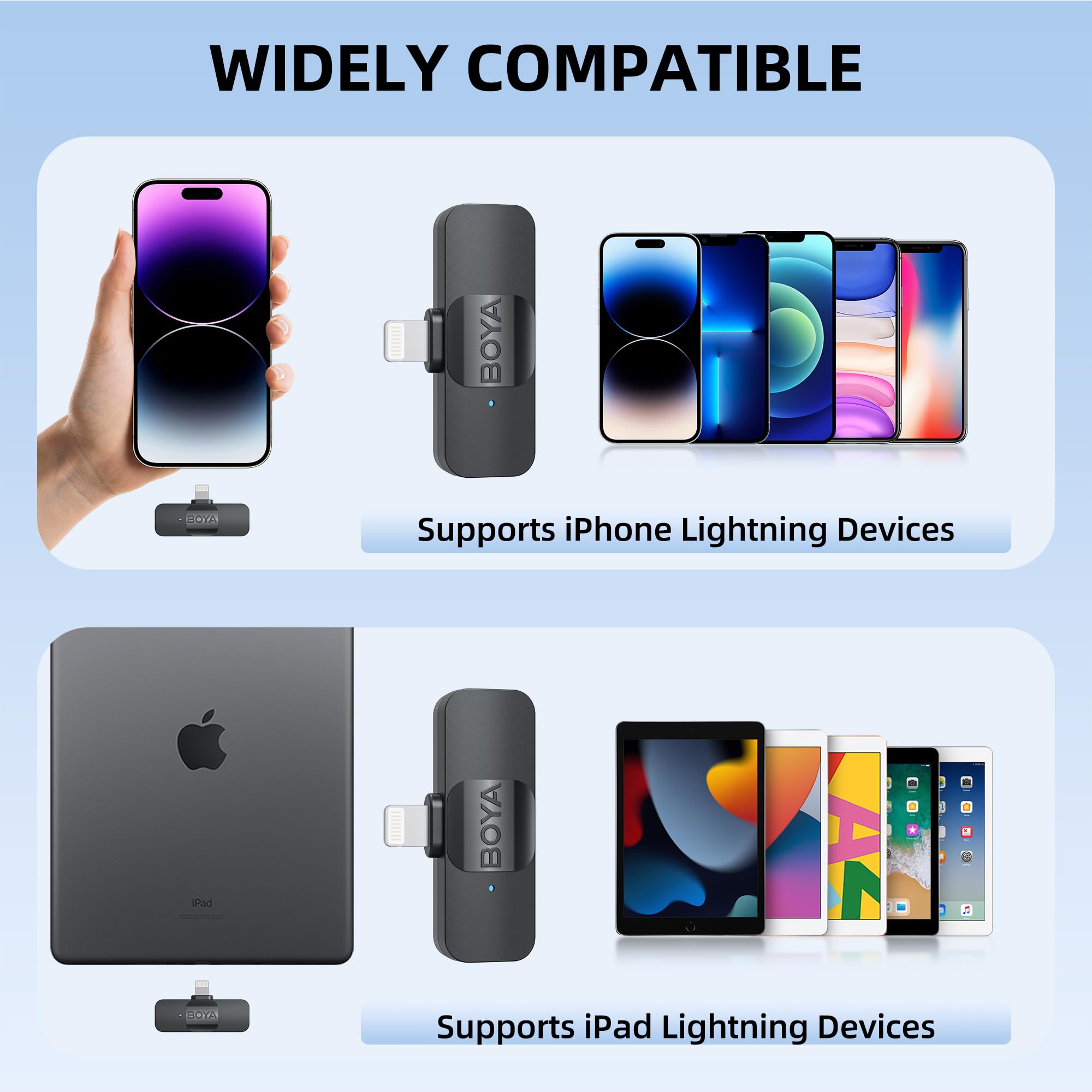 Foto 7 pulgar | Micrófono Lavalier Inalámbrico Boya Para Iphone Ipad Phone - Venta Internacional.