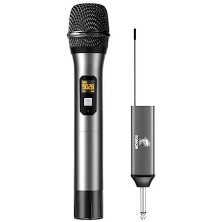 Foto 1 | Micrófono Inalámbrico Tonor Uhf de Metal Recargable Gris - Venta Internacional