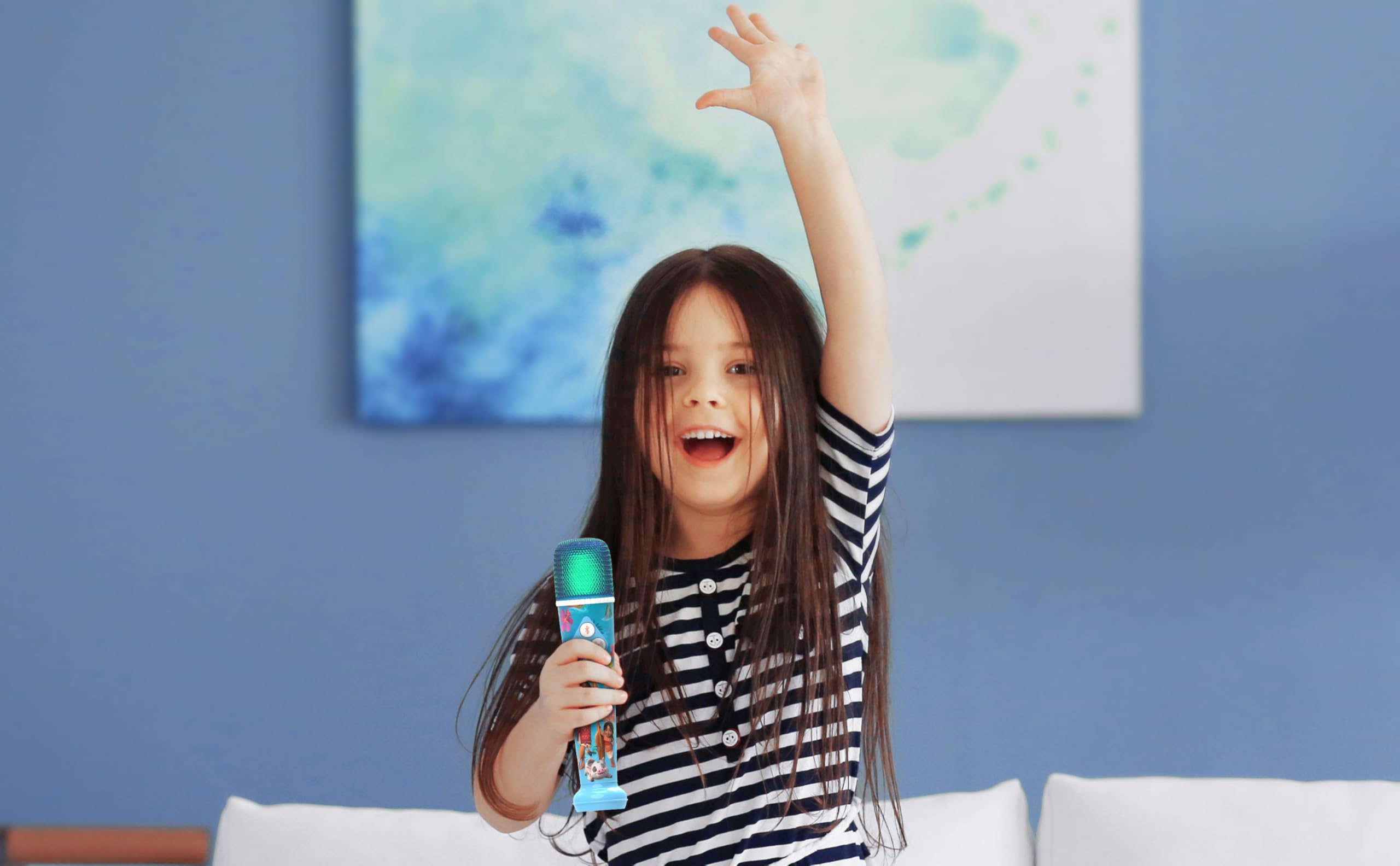 Foto 7 | Micrófono De Karaoke Ekids Moana 2 Bluetooth Con Música Y Luz - Venta Internacional.