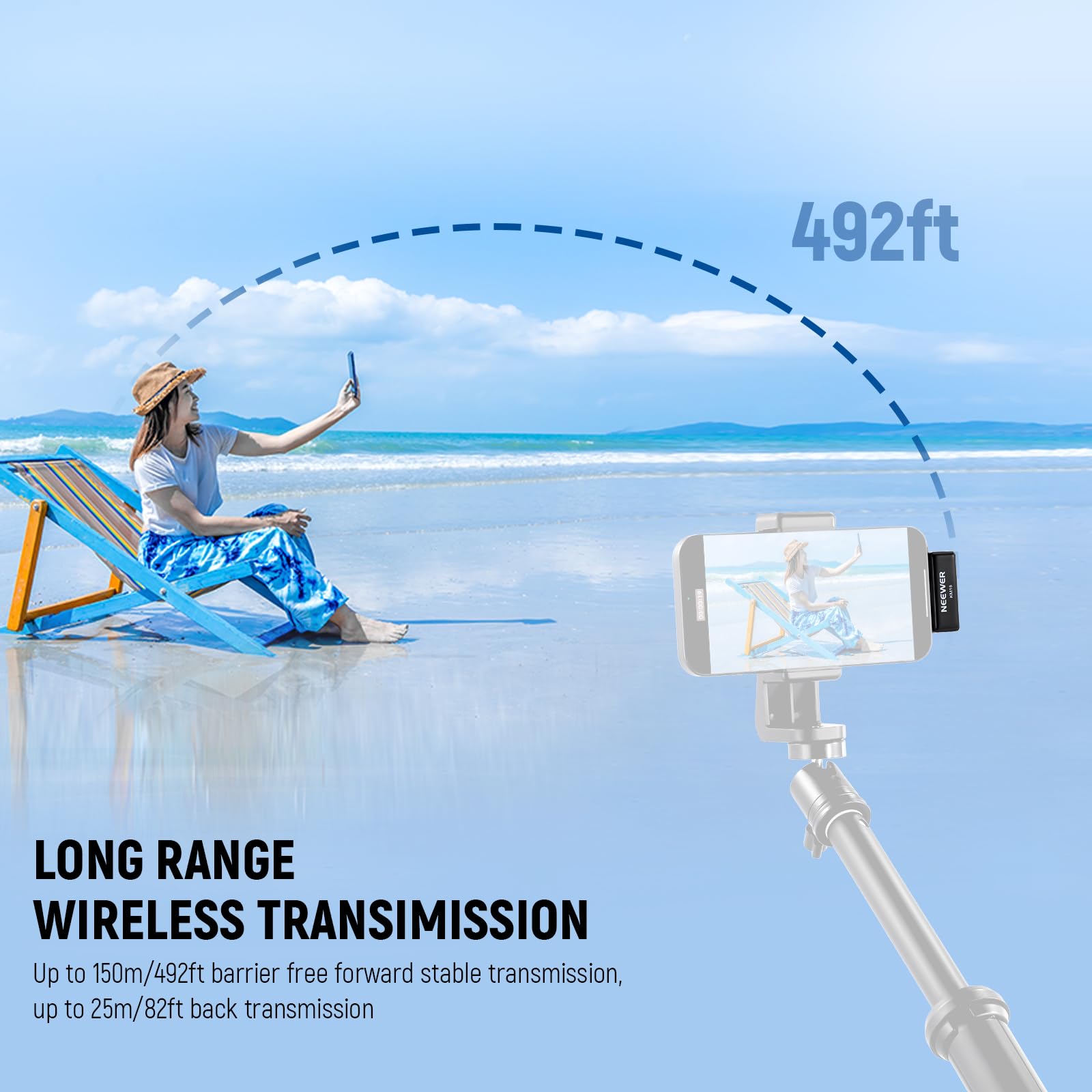 Foto 6 pulgar | Micrófono Lavalier Inalámbrico Neewer M18 Usb-c Con Funda 24h - Venta Internacional.