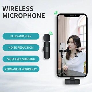 Foto 4 | Micrófono Lavalier Inalámbrico Usb C Recargable - Venta Internacional